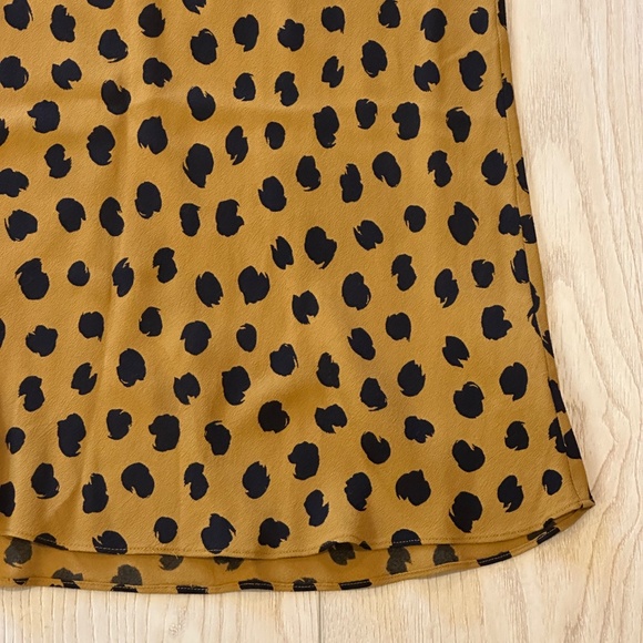 Madewell midi slip skirt in painted spots - 00 - Picture 4 of 6